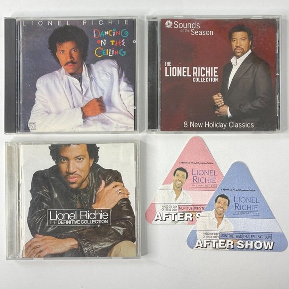 Lionel Richie 4 CD After Show Concert Pass Lot Hits + Dancing Ceiling UK + Xmas - Picture 2 of 11